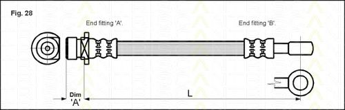 TRISCAN 8150 40106 Тормозной шланг для HONDA (Хонда) TRISCAN 8150 40106 Тормозной шланг для HONDA (Хонда)