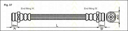 TRISCAN 8150 40204 Тормозной шланг для HONDA (Хонда) TRISCAN 8150 40204 Тормозной шланг для HONDA (Хонда)