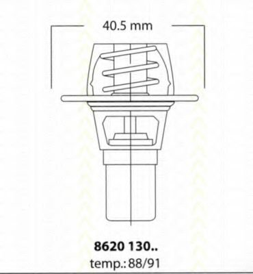 TRISCAN 8620 13091 Термостат, охлаждающая жидкость для RENAULT ENCORE (Рено Энcорэ) TRISCAN 8620 13091 Термостат, охлаждающая жидкость для RENAULT ENCORE (Рено Энcорэ)