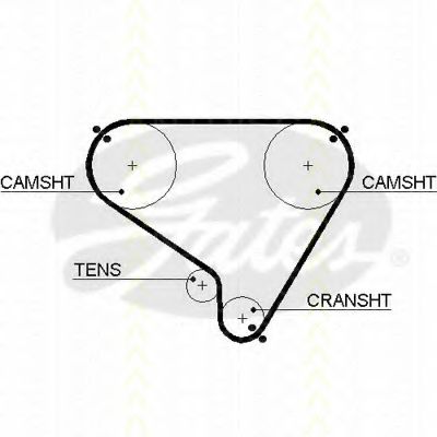 TRISCAN 8645 5146 Ремень ГРМ для NISSAN (Ниссан) TRISCAN 8645 5146 Ремень ГРМ для NISSAN (Ниссан)