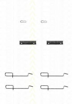 TRISCAN 8105 101592 Комплектующие, колодки дискового тормоза для RENAULT CLIO II (Рено Клио 2) TRISCAN 8105 101592 Комплектующие, колодки дискового тормоза для RENAULT CLIO II (Рено Клио 2)