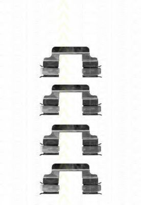 TRISCAN 8105 101613 Комплектующие, колодки дискового тормоза для PEUGEOT 407 (Пежо 407) TRISCAN 8105 101613 Комплектующие, колодки дискового тормоза для PEUGEOT 407 (Пежо 407)