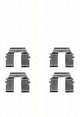 TRISCAN 8105 101615 Комплектующие, колодки дискового тормоза для VOLKSWAGEN T4 MULTIVAN (Фольксваген Т4 мултиvан) TRISCAN 8105 101615 Комплектующие, колодки дискового тормоза для VOLKSWAGEN T4 MULTIVAN (Фольксваген Т4 мултиvан)