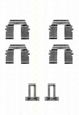 TRISCAN 8105 101616 Комплектующие, колодки дискового тормоза для VOLKSWAGEN T4 MULTIVAN (Фольксваген Т4 мултиvан) TRISCAN 8105 101616 Комплектующие, колодки дискового тормоза для VOLKSWAGEN T4 MULTIVAN (Фольксваген Т4 мултиvан)