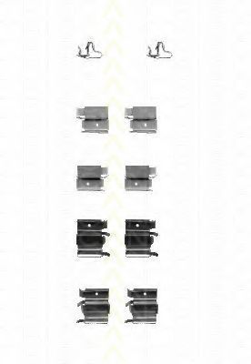 TRISCAN 8105 101617 Комплектующие, колодки дискового тормоза для MAZDA 323 ASTINA VI (Мазда 323 астина 6) TRISCAN 8105 101617 Комплектующие, колодки дискового тормоза для MAZDA 323 ASTINA VI (Мазда 323 астина 6)