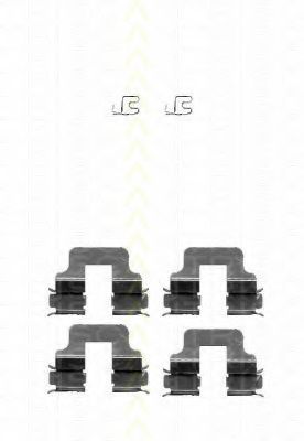 TRISCAN 8105 101619 Комплектующие, колодки дискового тормоза для FIAT 500 C (Фиат 500 c) TRISCAN 8105 101619 Комплектующие, колодки дискового тормоза для FIAT 500 C (Фиат 500 c)