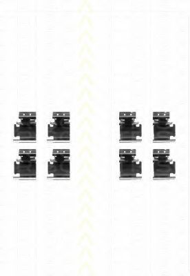 TRISCAN 8105 101627 Комплектующие, колодки дискового тормоза для VOLKSWAGEN (Фольксваген) TRISCAN 8105 101627 Комплектующие, колодки дискового тормоза для VOLKSWAGEN (Фольксваген)