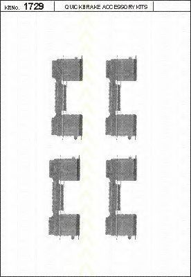 TRISCAN 8105 101650 Комплектующие, колодки дискового тормоза для FIAT (Фиат) TRISCAN 8105 101650 Комплектующие, колодки дискового тормоза для FIAT (Фиат)