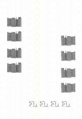 TRISCAN 8105 131624 Комплектующие, колодки дискового тормоза для TOYOTA (Тойота/тоета) TRISCAN 8105 131624 Комплектующие, колодки дискового тормоза для TOYOTA (Тойота/тоета)