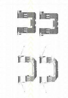 TRISCAN 8105 141600 Комплектующие, колодки дискового тормоза для RENAULT KOLEOS (Рено Колеос) TRISCAN 8105 141600 Комплектующие, колодки дискового тормоза для RENAULT KOLEOS (Рено Колеос)