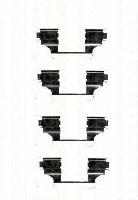TRISCAN 8105 281594 Комплектующие, колодки дискового тормоза для PEUGEOT 407 (Пежо 407) TRISCAN 8105 281594 Комплектующие, колодки дискового тормоза для PEUGEOT 407 (Пежо 407)