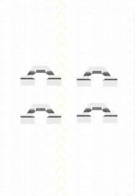 TRISCAN 8105 281595 Комплектующие, колодки дискового тормоза для PEUGEOT 407 (Пежо 407) TRISCAN 8105 281595 Комплектующие, колодки дискового тормоза для PEUGEOT 407 (Пежо 407)