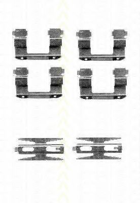 TRISCAN 8105 431618 Комплектующие, колодки дискового тормоза для HYUNDAI LAVITA (Хендай Лаvита)