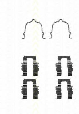 TRISCAN 8105 501562 Комплектующие, колодки дискового тормоза для MAZDA 626 III (Мазда 626 3) TRISCAN 8105 501562 Комплектующие, колодки дискового тормоза для MAZDA 626 III (Мазда 626 3)