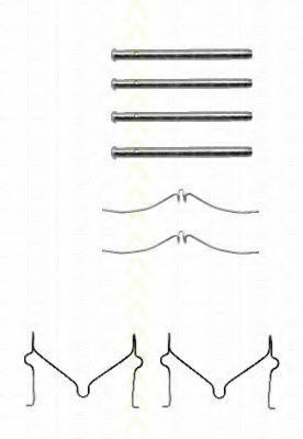 TRISCAN 8105 501579 Комплектующие, колодки дискового тормоза для MAZDA 323 C IV (Мазда 323 c иv) TRISCAN 8105 501579 Комплектующие, колодки дискового тормоза для MAZDA 323 C IV (Мазда 323 c иv)