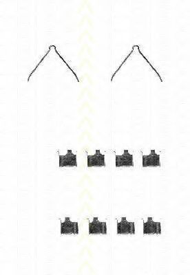 TRISCAN 8105 501580 Комплектующие, колодки дискового тормоза для MAZDA 323 ASTINA VI (Мазда 323 астина 6) TRISCAN 8105 501580 Комплектующие, колодки дискового тормоза для MAZDA 323 ASTINA VI (Мазда 323 астина 6)