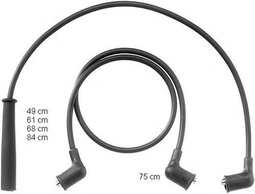 BERU ZEF1001 Комплект проводов зажигания для MAZDA 626 III (Мазда 626 3) BERU ZEF1001 Комплект проводов зажигания для MAZDA 626 III (Мазда 626 3)