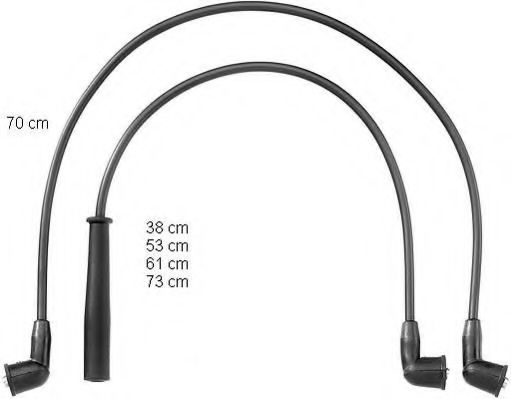 BERU ZEF899 Комплект проводов зажигания 