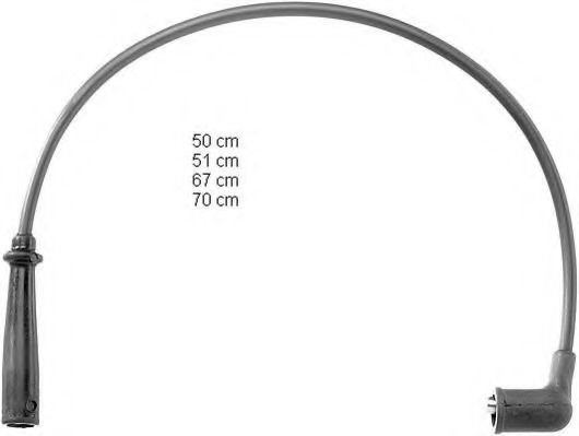 BERU ZEF901 Комплект проводов зажигания 