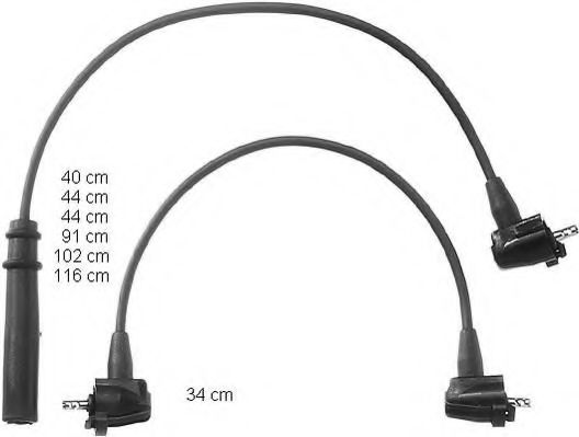 BERU ZEF911 Комплект проводов зажигания 