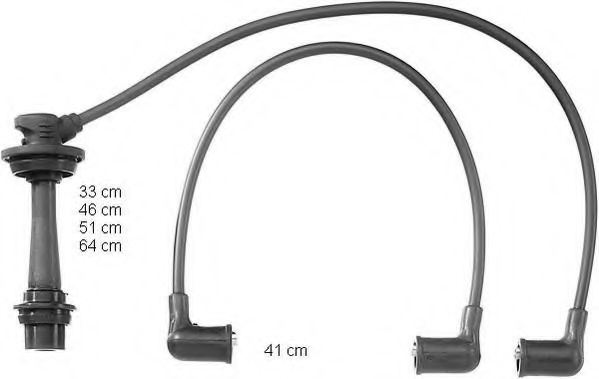 BERU ZEF912 Комплект проводов зажигания 