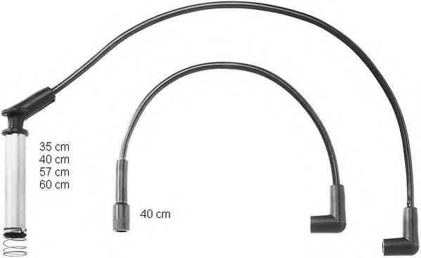 BERU ZEF992 Комплект проводов зажигания 