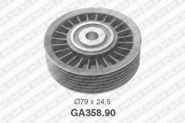 SNR GA358.90 Паразитный ведущий ролик, поликлиновой ремень для LANCIA LYBRA SW (Лансиа/лянча Либра св) SNR GA358.90 Паразитный ведущий ролик, поликлиновой ремень для LANCIA LYBRA SW (Лансиа/лянча Либра св)