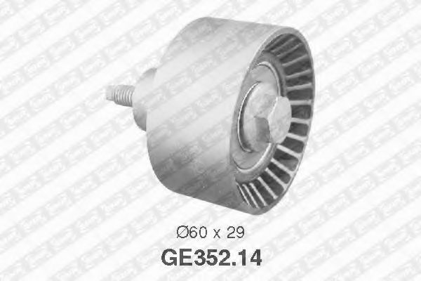 SNR GE352.14 Паразитный Ведущий ролик, зубчатый ремень для FORD MAVERICK (Форд Маvэриcк) SNR GE352.14 Паразитный Ведущий ролик, зубчатый ремень для FORD MAVERICK (Форд Маvэриcк)
