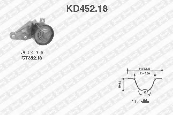 SNR KD452.18 Комплект ремня ГРМ для FORD FUSION (Форд Фьюжн) SNR KD452.18 Комплект ремня ГРМ для FORD FUSION (Форд Фьюжн)