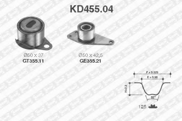 SNR KD455.04 Комплект ремня ГРМ для RENAULT SUPER 5 (Рено Супэр 5) SNR KD455.04 Комплект ремня ГРМ для RENAULT SUPER 5 (Рено Супэр 5)