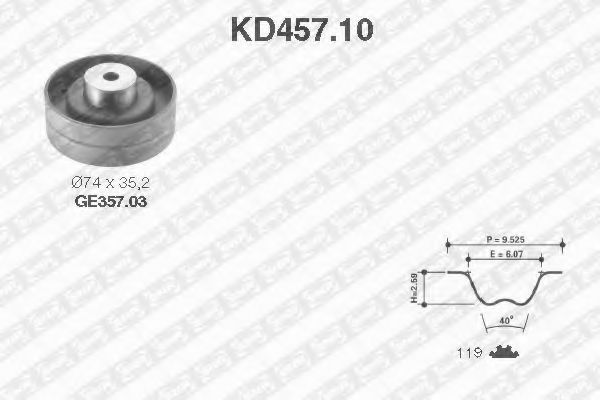 SNR KD457.10 Комплект ремня ГРМ для VOLKSWAGEN LT 28-50 (Фольксваген Лт 28-50) SNR KD457.10 Комплект ремня ГРМ для VOLKSWAGEN LT 28-50 (Фольксваген Лт 28-50)