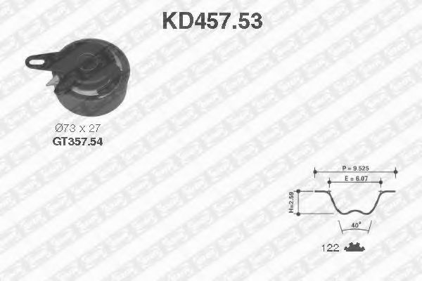 SNR KD457.53 Комплект ремня ГРМ для VOLKSWAGEN T4 MULTIVAN (Фольксваген Т4 мултиvан) SNR KD457.53 Комплект ремня ГРМ для VOLKSWAGEN T4 MULTIVAN (Фольксваген Т4 мултиvан)