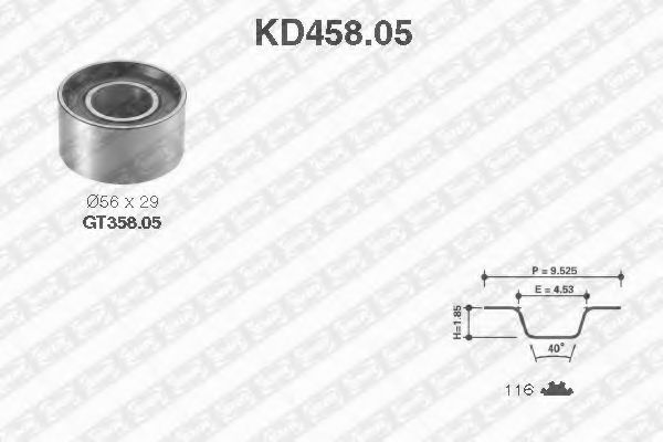 SNR KD458.05 Комплект ремня ГРМ для FIAT STRADA II (Фиат Страда 2) SNR KD458.05 Комплект ремня ГРМ для FIAT STRADA II (Фиат Страда 2)