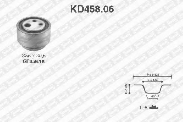 SNR KD458.06 Комплект ремня ГРМ для FIAT STRADA II (Фиат Страда 2) SNR KD458.06 Комплект ремня ГРМ для FIAT STRADA II (Фиат Страда 2)
