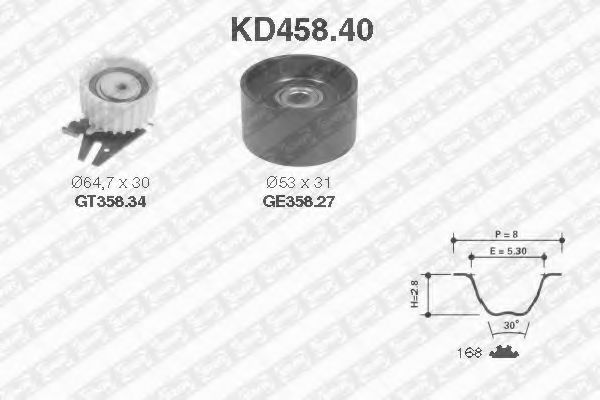 SNR KD458.40 Комплект ремня ГРМ для LANCIA KAPPA (Лансиа/лянча Каппа) SNR KD458.40 Комплект ремня ГРМ для LANCIA KAPPA (Лансиа/лянча Каппа)