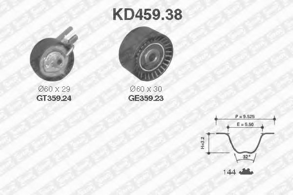 SNR KD459.38 Комплект ремня ГРМ для TOYOTA AYGO (Тойота/тоета Аъго) SNR KD459.38 Комплект ремня ГРМ для TOYOTA AYGO (Тойота/тоета Аъго)