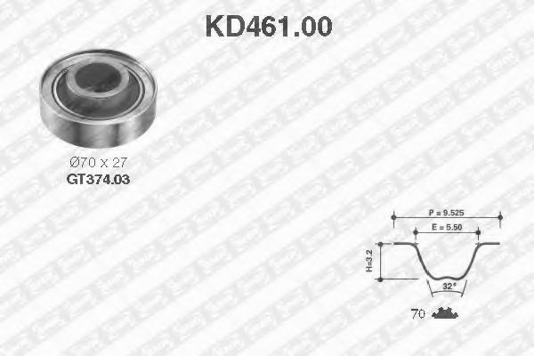 SNR KD461.00 Комплект ремня ГРМ для HONDA PRELUDE III (Хонда Прэлудэ 3) SNR KD461.00 Комплект ремня ГРМ для HONDA PRELUDE III (Хонда Прэлудэ 3)