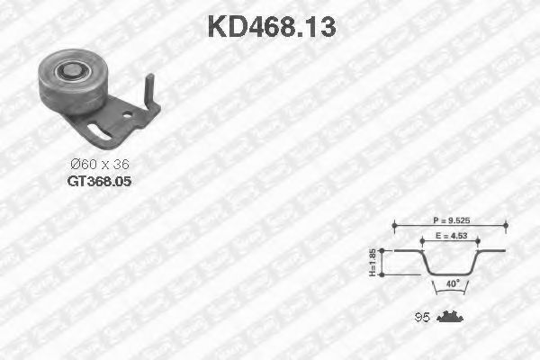 SNR KD468.13 Комплект ремня ГРМ для NISSAN 200 SX (Ниссан 200 сx) SNR KD468.13 Комплект ремня ГРМ для NISSAN 200 SX (Ниссан 200 сx)