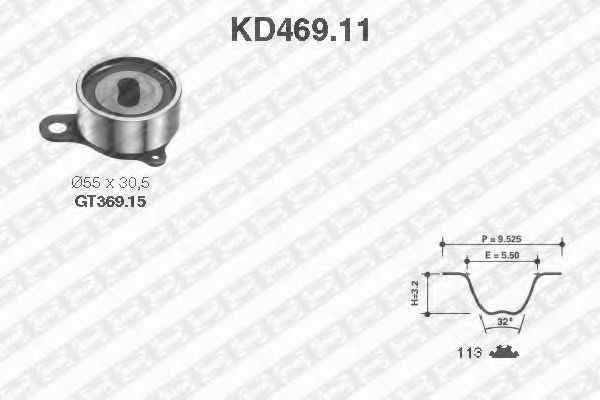 SNR KD469.11 Комплект ремня ГРМ для TOYOTA COROLLA SPRINTER (Тойота/тоета Cоролла спринтэр) SNR KD469.11 Комплект ремня ГРМ для TOYOTA COROLLA SPRINTER (Тойота/тоета Cоролла спринтэр)