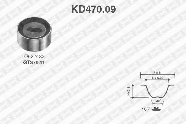 SNR KD470.09 Комплект ремня ГРМ для MAZDA 323 III (Мазда 323 3) SNR KD470.09 Комплект ремня ГРМ для MAZDA 323 III (Мазда 323 3)