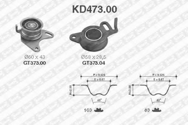SNR KD473.00 Комплект ремня ГРМ для MITSUBISHI MONTERO (Митсубиши/митсубиси Монтэро) SNR KD473.00 Комплект ремня ГРМ для MITSUBISHI MONTERO (Митсубиши/митсубиси Монтэро)
