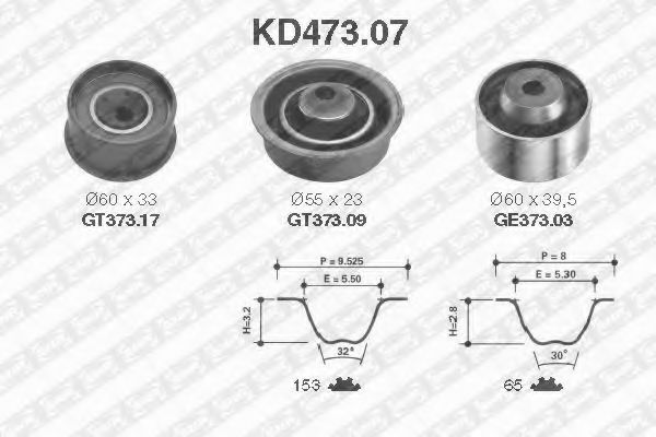 SNR KD473.07 Комплект ремня ГРМ для MITSUBISHI GALANT IV (Митсубиши/митсубиси Галант иv) SNR KD473.07 Комплект ремня ГРМ для MITSUBISHI GALANT IV (Митсубиши/митсубиси Галант иv)
