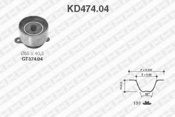 SNR KD474.04 Комплект ремня ГРМ для HONDA PRELUDE III (Хонда Прэлудэ 3) SNR KD474.04 Комплект ремня ГРМ для HONDA PRELUDE III (Хонда Прэлудэ 3)