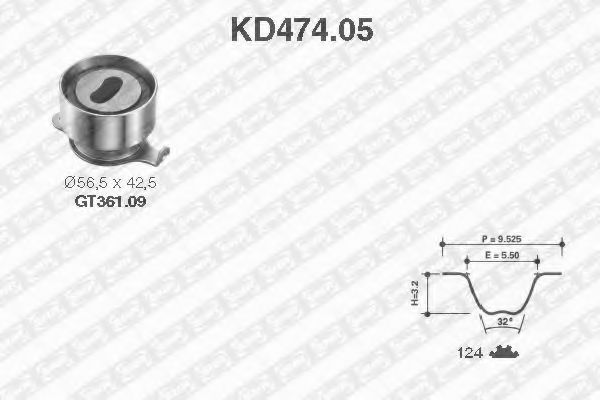 SNR KD474.05 Комплект ремня ГРМ для HONDA CRX II (Хонда Cрх 2) SNR KD474.05 Комплект ремня ГРМ для HONDA CRX II (Хонда Cрх 2)