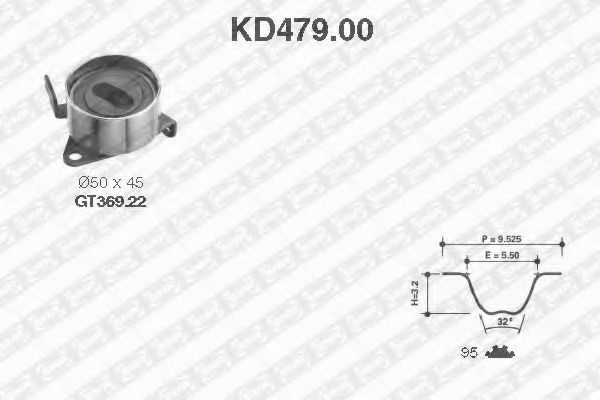 SNR KD479.00 Комплект ремня ГРМ для DAIHATSU FEROZA HARD TOP (Дайхатсу Фэроза хард топ) SNR KD479.00 Комплект ремня ГРМ для DAIHATSU FEROZA HARD TOP (Дайхатсу Фэроза хард топ)