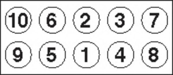 PAYEN HBS432 Комплект болтов головки цилидра 