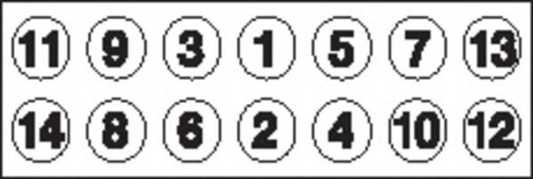 PAYEN HBS507 Комплект болтов головки цилидра 