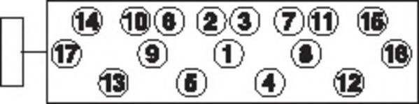 PAYEN HBS017 Комплект болтов головки цилидра 