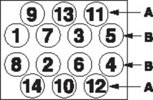 PAYEN HBS107 Комплект болтов головки цилидра 