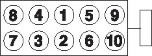 PAYEN HBS115 Комплект болтов головки цилидра 